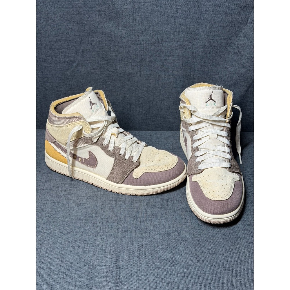 Nike Jordan 1 Mid SE Craft Taupe Haze Tan Beige DM9652-102 Sneakers Mens 8.5